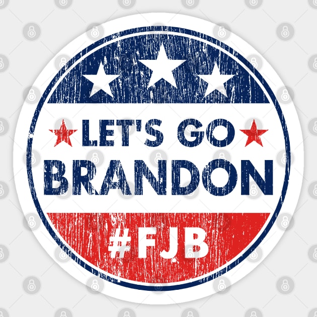 Let's Go Brandon Patriotic FJB Funny Political Sticker by iceiceroom